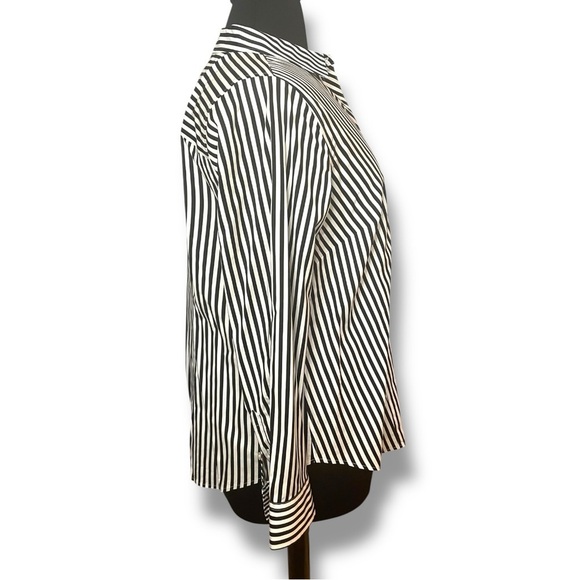 TALBOTS PERFECT SHIRT - STRIPE MIX 14W - Picture 3 of 11